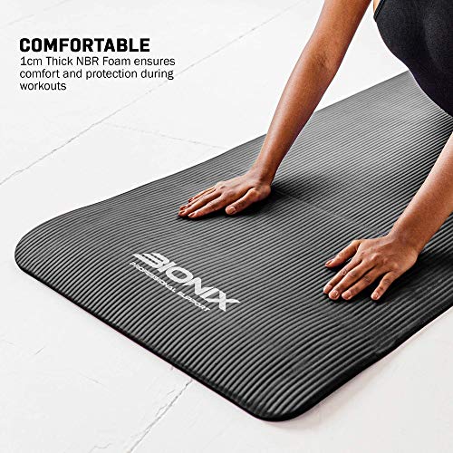 Bionix Yoga Mat Thick Non Slip Large Exercise Mat For Home Gym